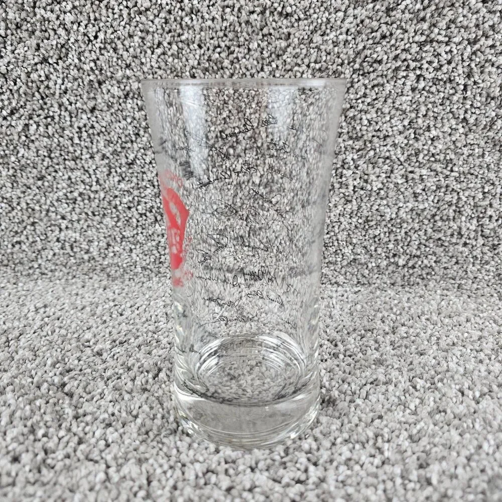 Cincinnati Reds World Champs '75 Drinking Glass Signatures MLB Team Logo Vintage